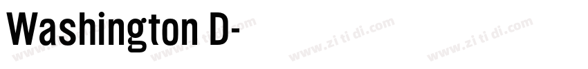 Washington D字体转换
